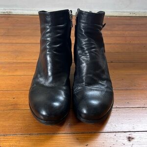 Official Creative black leather boots 38.5.